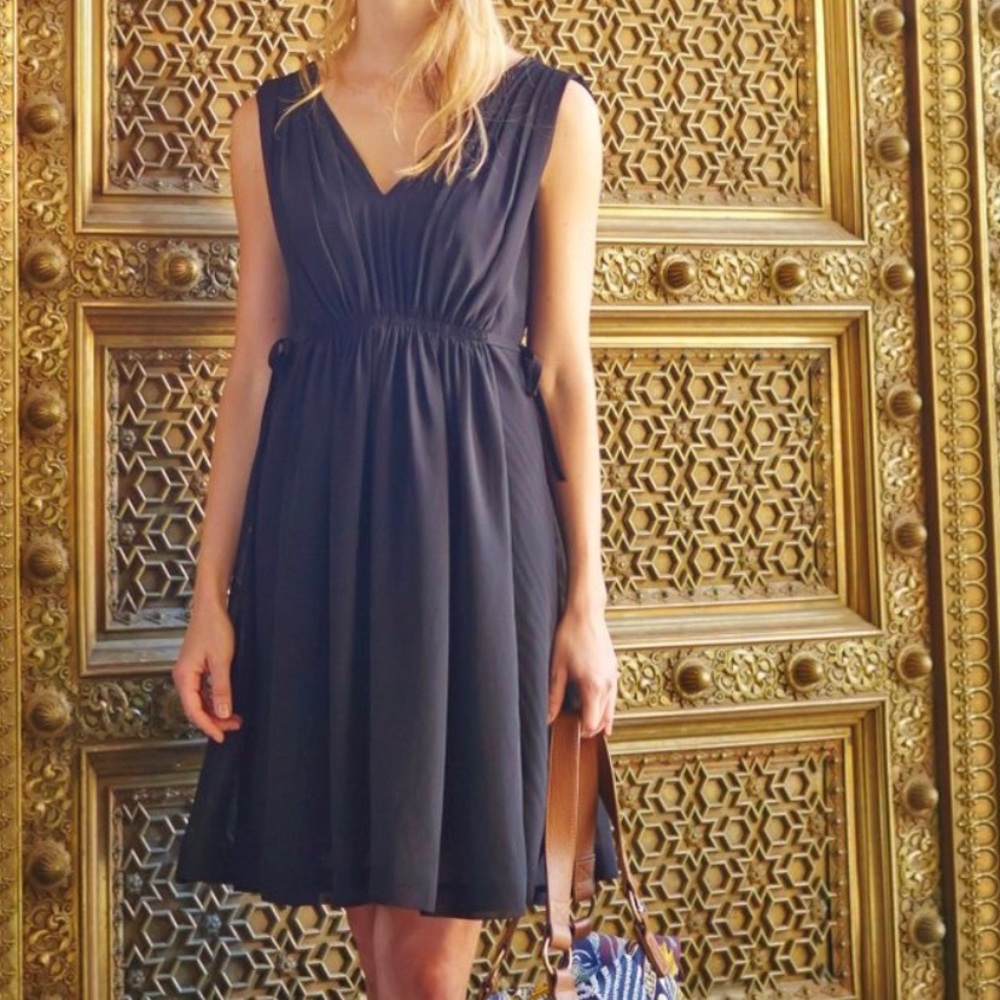 Anthropologie black lavana dress